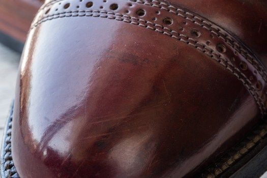 Color depth variance on color 8 shell cordovan