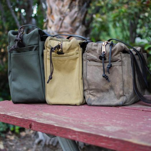 Filson Otter Green Zippered Tote Bag 261 After Cleaning